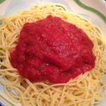 Dinner Idea: Spaghetti marinara with spinach and garlic bread! #wowmoment #whatsfordinner #yum #food 