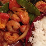 Dinner Idea: Very spicy #shrimp stir fry with veggies and rice! #yum #wowmoment #whatsfordinner #food #glutenfree 