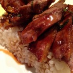 Dinner Idea:Thinly sliced grilled duck breast on rice with a teriyaki reduction! Great with a little sake! #yum #wowomoment #whatsfordinner #culinaryexchange 