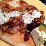 Dinner Idea: Chicken gyros on hot pita with fresh tzatziki and some feta cheese on the side! #wowmoment #whatsfordinner #food #yummy #foodporn #delicious #foodie #hungry #greek #greekfoodlove