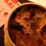 Dinner Idea: Something uniquely french like your at a little place in Paris! French onion soup with lots of cheese and croutons! #wowmoment #whatdfordinner #yum #paris #frenchfoodlove