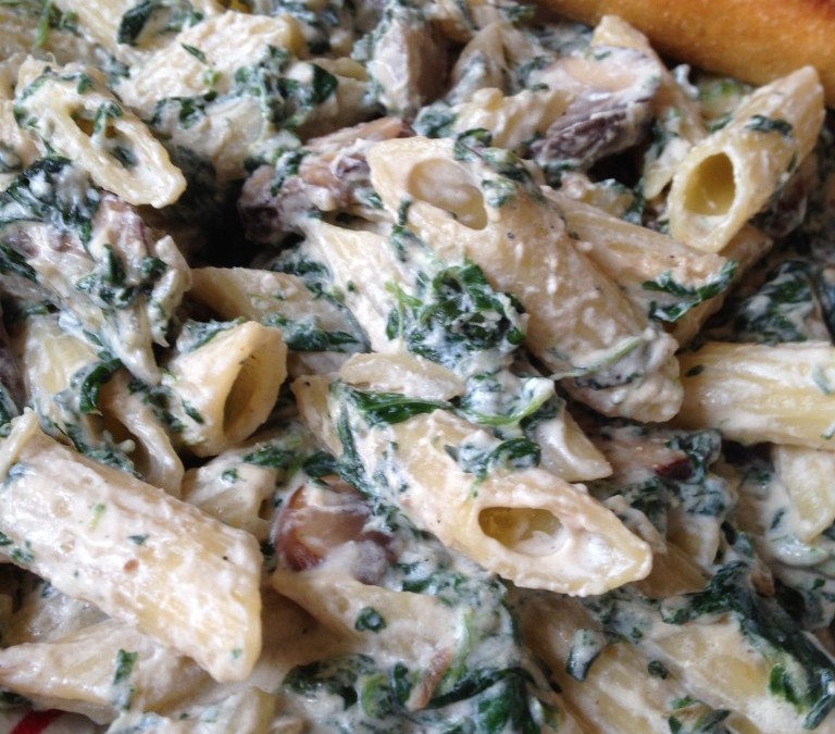 Penne with Spinach and Ricotta