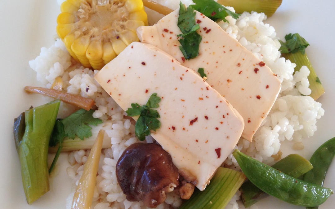 Steamed Tofu and Vegetables