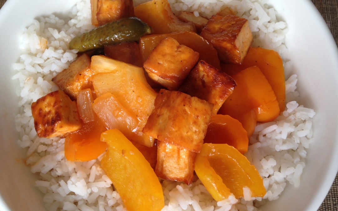 Sweet and sour tofu