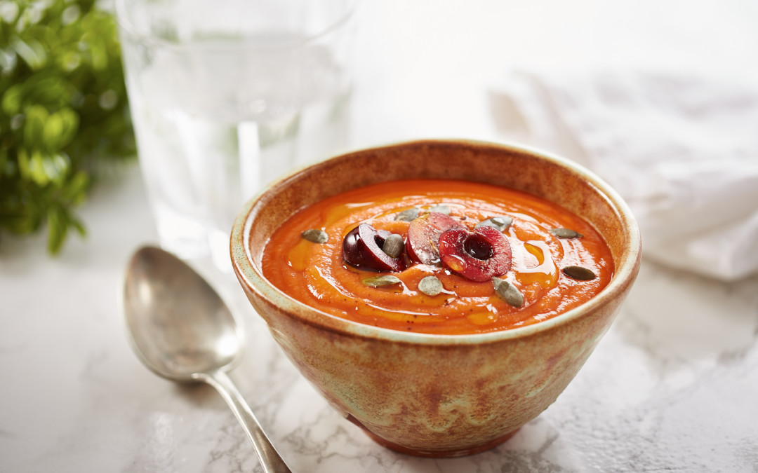 Easy Soup Recipes: Cold Cherry Salmorejo Soup