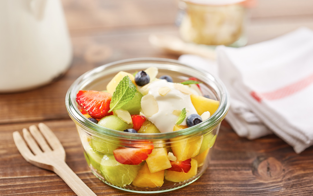 Easy Fruit Salad  Recipe With Mint Whipped Cream