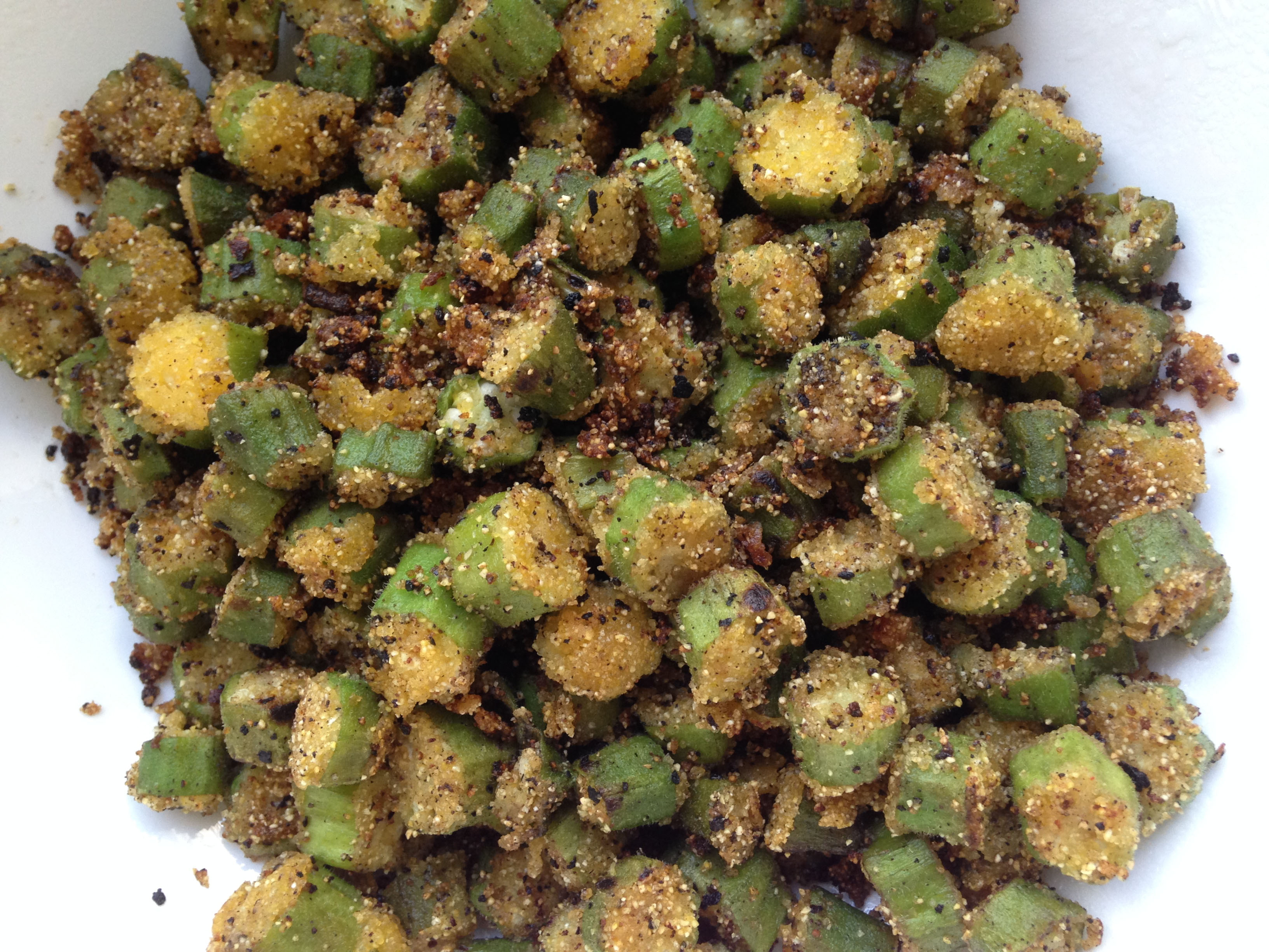 Fried Okra and Other Goodies From The Farm