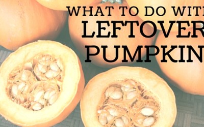 What to do with Leftover Pumpkin