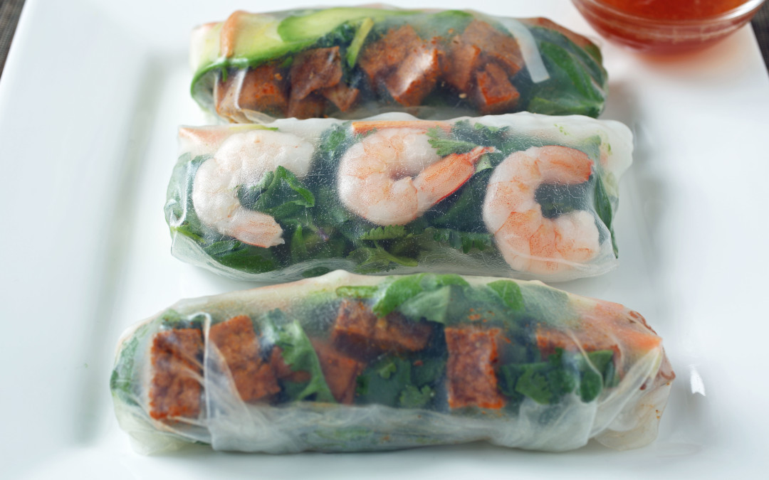 Summer Rolls In Winter: Shrimp or Smoked Tofu