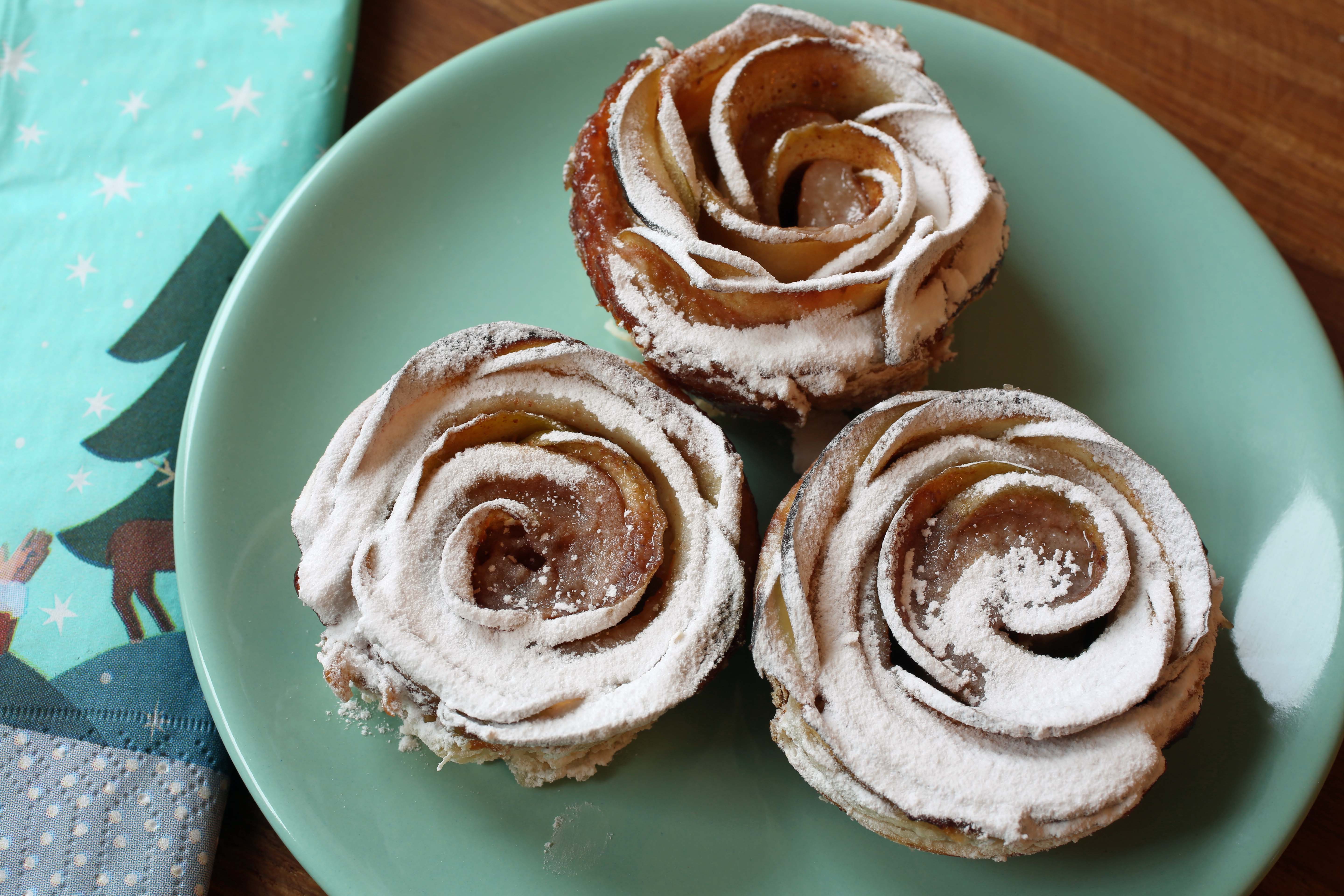 christmas brunch apple roses