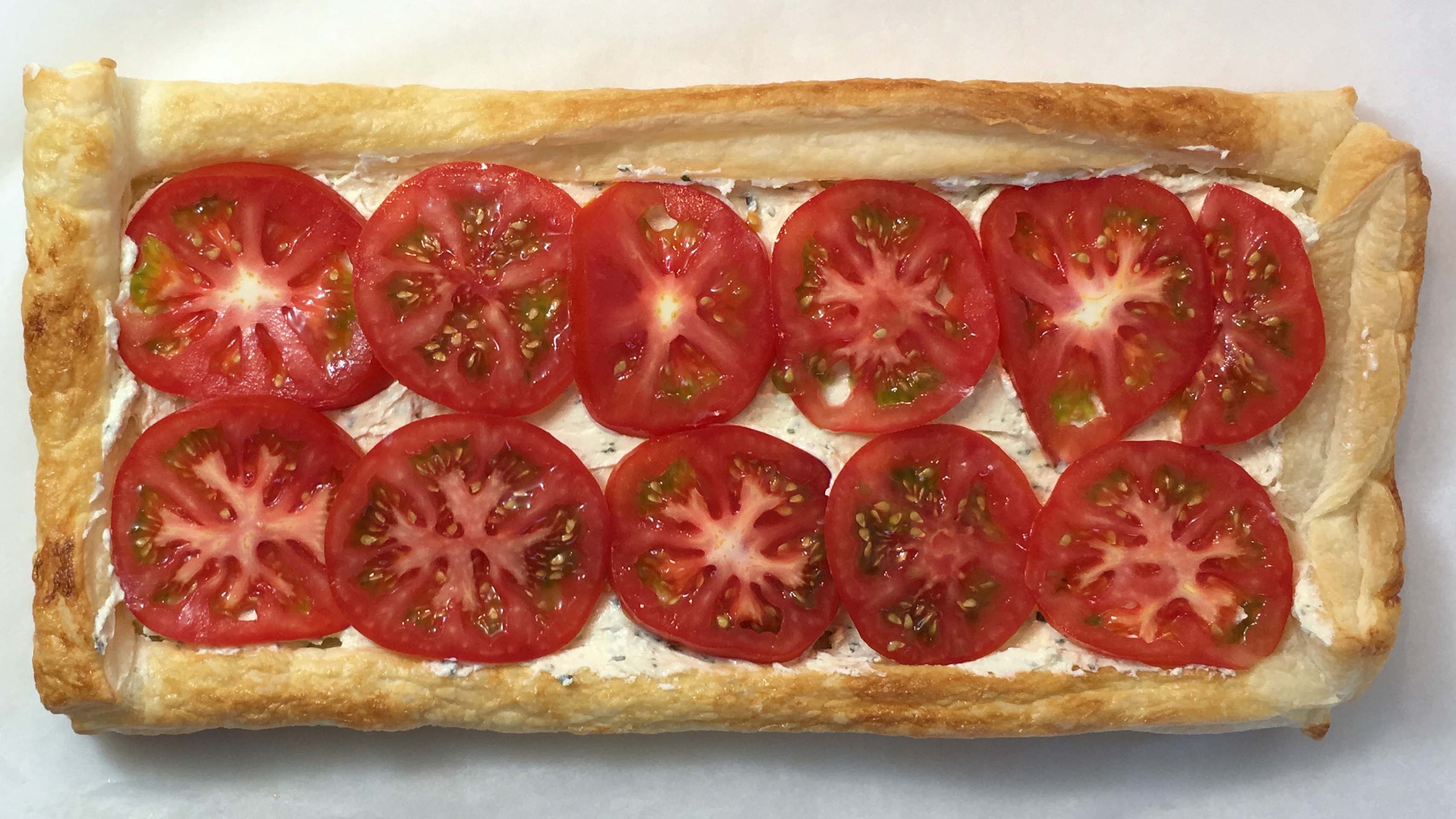 tomato tart for Christmas Brunch