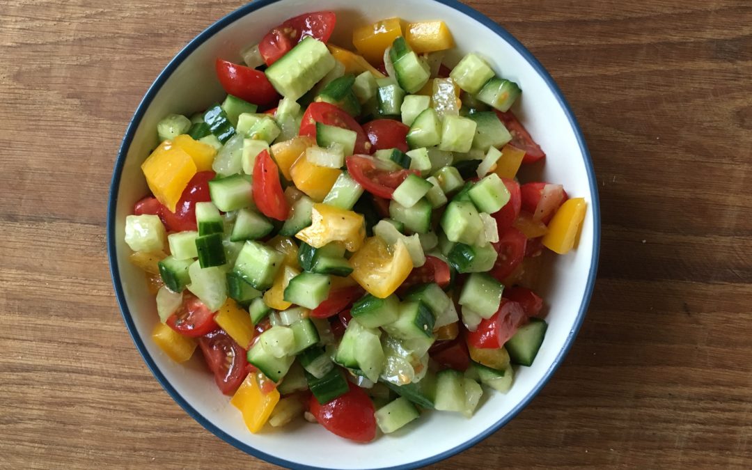 make Israeli salad