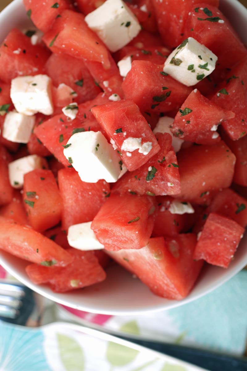 how to make watermelon salad