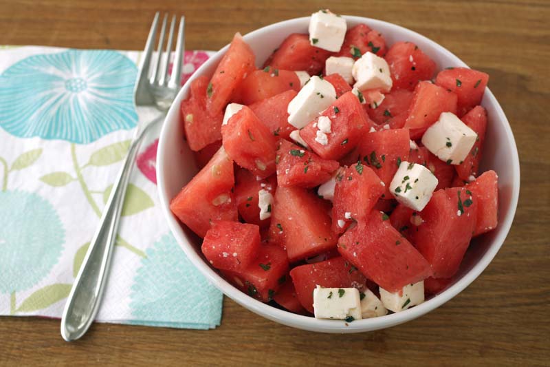 how to make watermelon salad